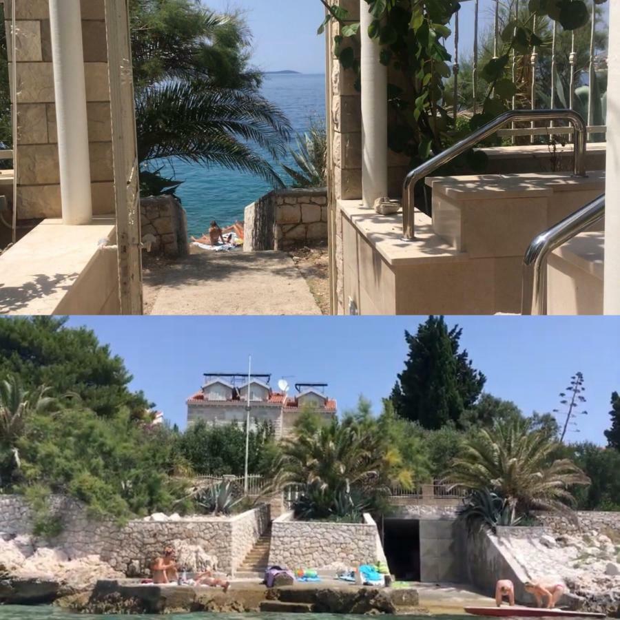 Luxury Seaside Villa With A Classic Mediterranean Olive Garden, A Fully Equipped Professional Kitchen, Pool, Sauna, Padle Boards And Canoe - Miolin Beach House تروغير المظهر الخارجي الصورة